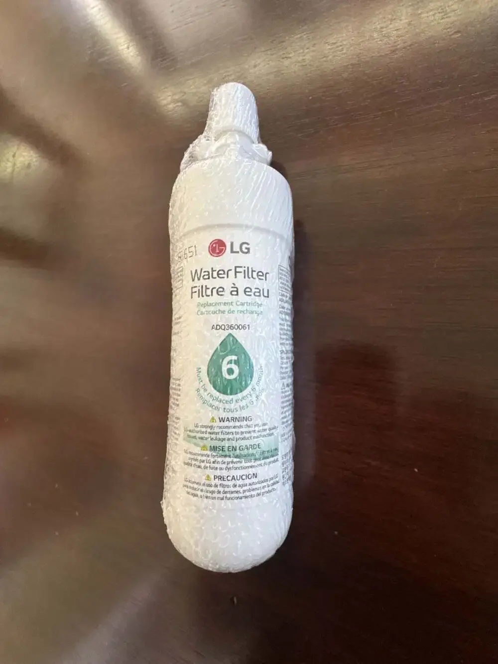 LG LT700P Refrigerator Water Filter Replacement Cartridge ADQ360061